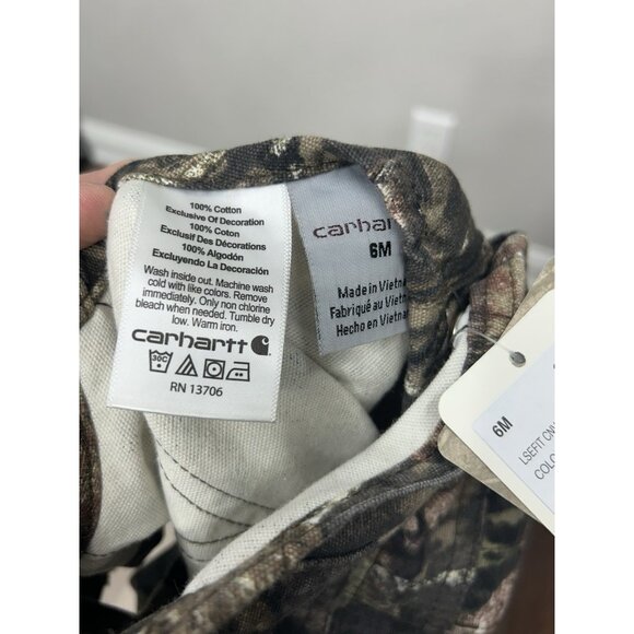 Carhartt Toddler Camo Mossy Oak Overalls/ Bibs Size 6M Bodysuit Farm NWT $34.99 - Picture 6 of 7